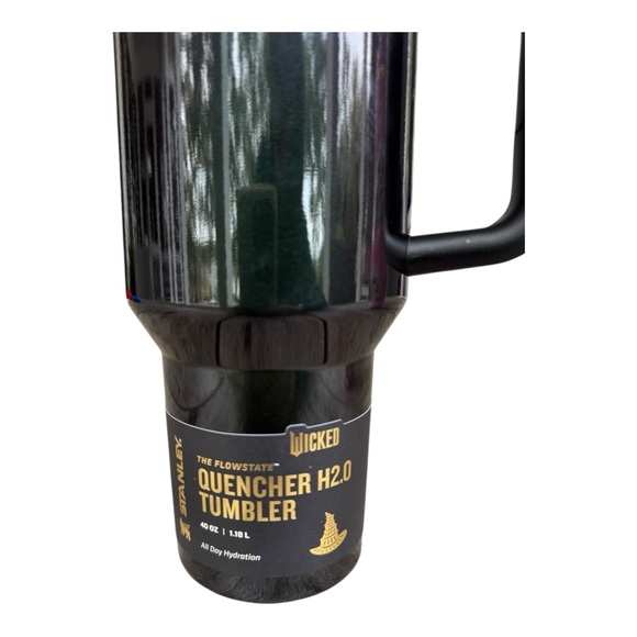 Stanley x Wicked 40oz Tumbler Elphaba + Wicked Straws Bundle Black Green New - Picture 5 of 5
